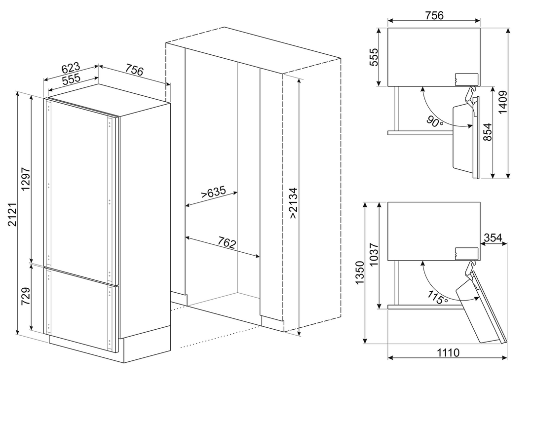REFRIGERADOR EMPOTRABLE