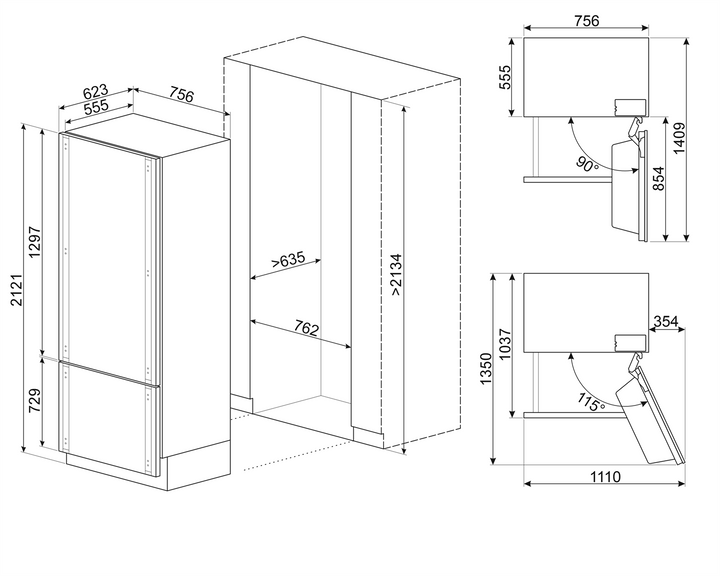 REFRIGERADOR EMPOTRABLE