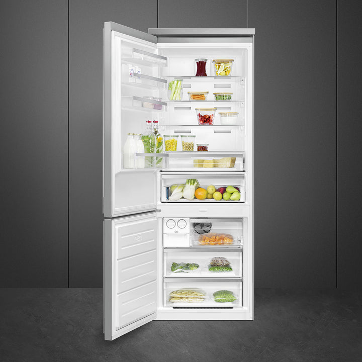 REFRIGERADOR BOTTON MOUNT 461L ACERO INOX