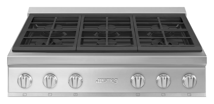 PARRILLA DE GAS 6 QUEMADORES SOBRE ENCIMERA ACERO INOX