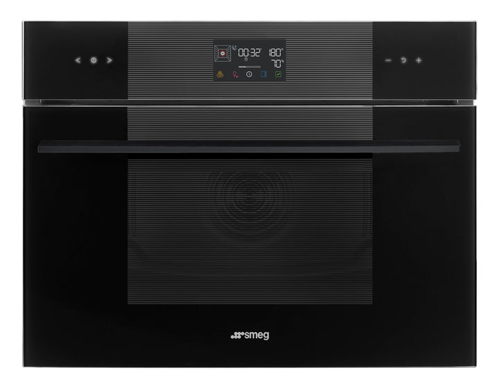 HORNO DE VAPOR COMBINADO 45 CM CON AIR-FRY Y BBQ NEGRO