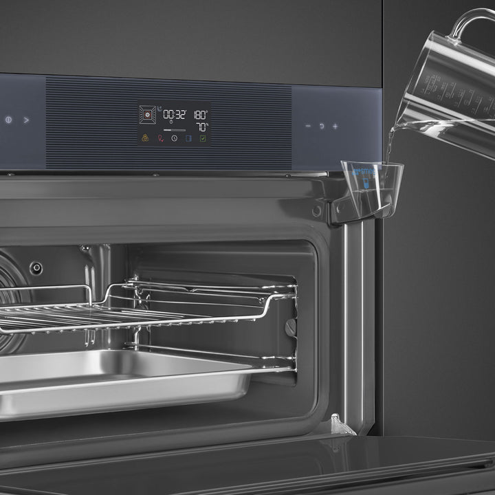 HORNO DE VAPOR COMBINADO 45 CM AIR-FRY Y BBQ NEPTUNE GREY