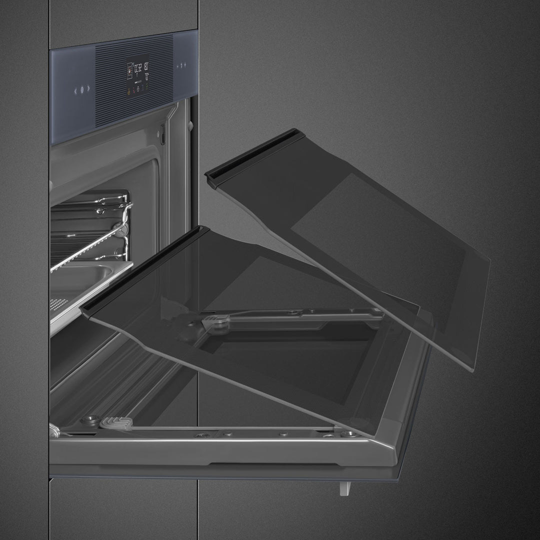 HORNO DE VAPOR COMBINADO 45 CM AIR-FRY Y BBQ NEPTUNE GREY