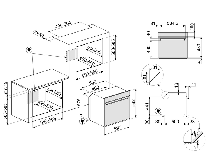 HORNO DE MICROONDAS COMBINADO 60 CM ACERO INOX