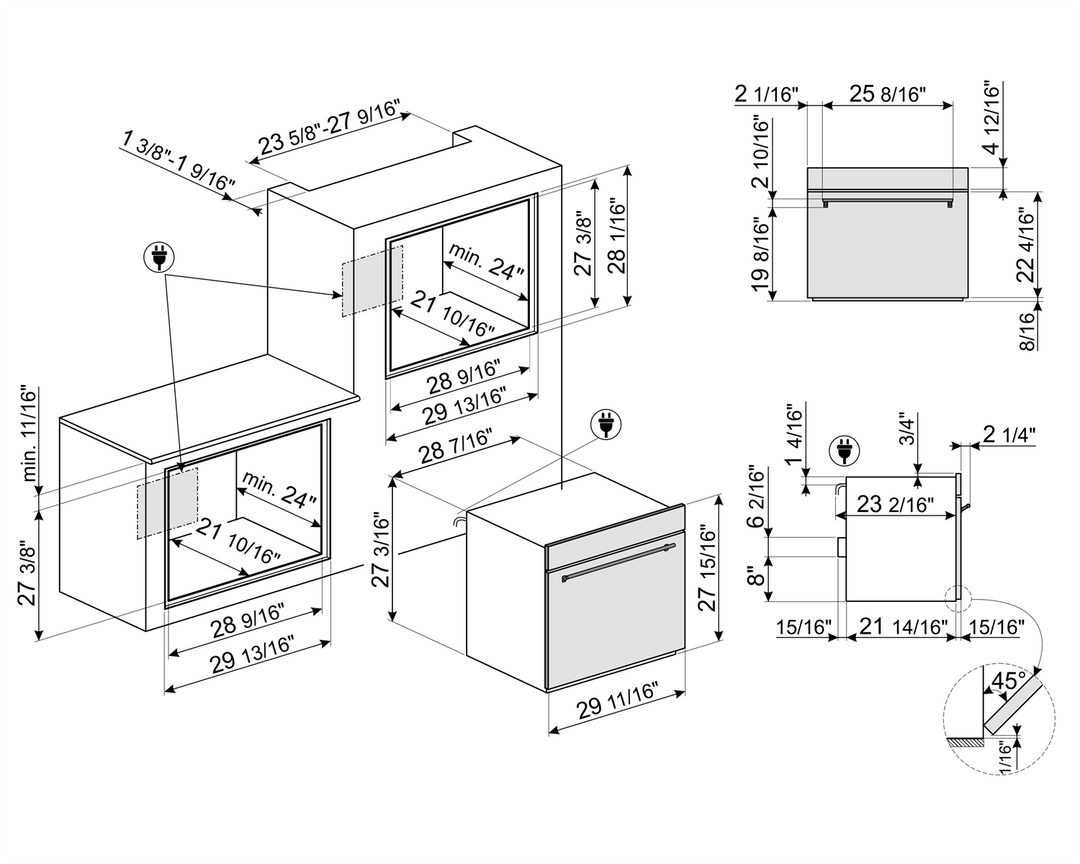 HORNO ELÉCTRICO EMPOTRABLE 30” 111L CON VAPOR CLEAN