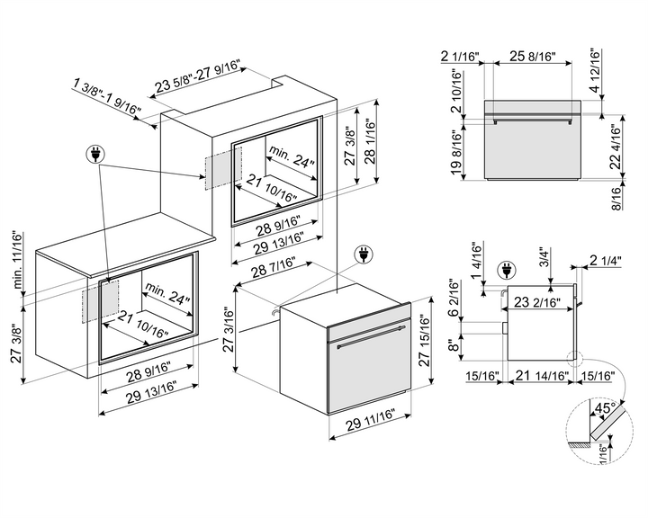 HORNO ELÉCTRICO EMPOTRABLE 30” 111L CON VAPOR CLEAN