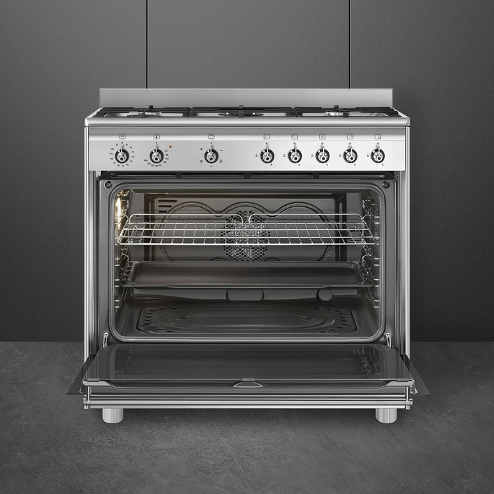 ESTUFA DE GAS PROFESIONAL 90 CM GAS CON HORNO 126L