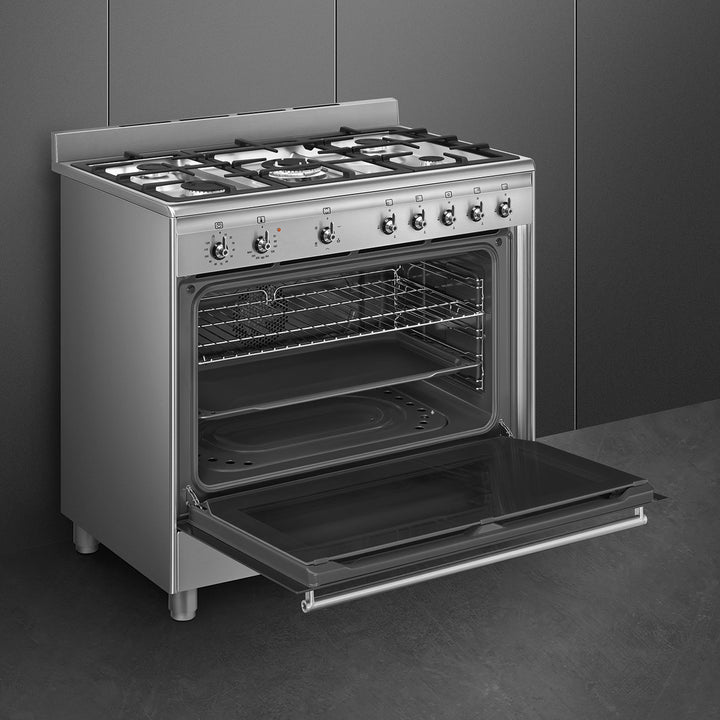 ESTUFA DE GAS PROFESIONAL 90 CM GAS CON HORNO 126L
