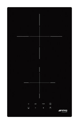 DOMINO DE INDUCCION 2 ZONAS 30 CM NEGRA