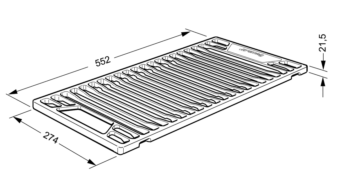 GRILL DE HIERRO FUNDIDO PARA ESTUFA OPERA