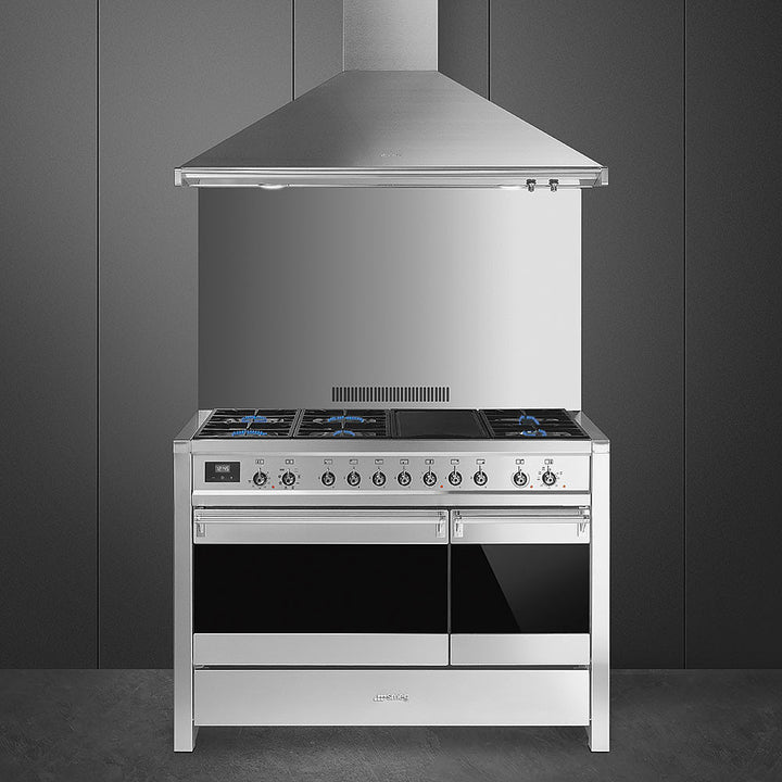 ESTUFA DOBLE HORNO ACERO INOX
